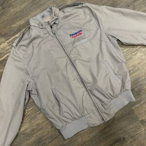 Vintage Panasonic‎ Car Stereo Jacket MVP Corp Men Size Large Gray Bomber (661)